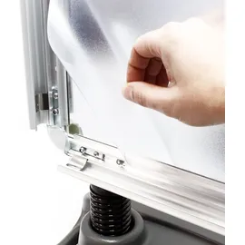 Wiltec Kundenstopper DIN A1 – 790 x 500 x 1145 mm – beidseitig – mit Wassertank, Federn und Alu-Rahmen – Plakatständer Werbeaufsteller Wer...