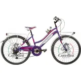 biciclette canellini Kinderfahrrad Mtb 24 – Violett/Fuchsia