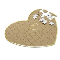 Partydeco Gästebuch Puzzle Herz 85 Teile ca. 45x35cm Hochzeit