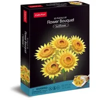 shantou cubicfun toys industrial co CUBICFUN - 3D Puzzle Blumenstrauss Sonnenblume 209 Teile