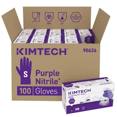 KIMTECH SCIENCE Einweghandschuh Purple Nitrile Gr. S=6,5 100 Stück je Box - S