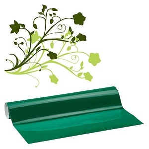 plottiX Vinylfolie permanent grün 31,5 cm x 1,0 m,  1 Rolle