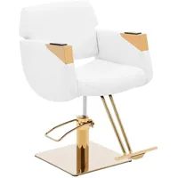 Physa, Salonbedarf, Friseurstuhl Fussstütze höhenverstellbar Barber-Stuhl 200 kg Penryn White&Gold