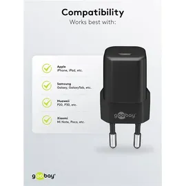 goobay 59715 Ladegerät für Mobilgeräte schwarz