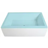 Polysan DEEP PLAIN Schürze für Nische, 150x36cm, weiss