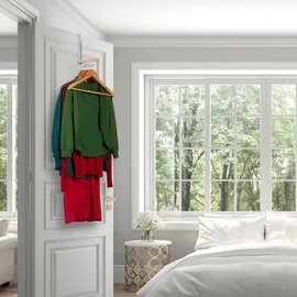 Relaxdays Türhaken Klapphaken grau