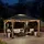 Sunjoy Zedernholz Gazebo BRURI & 336cm x 394cm, anthrazit