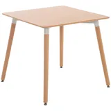 CLP Küchentisch Viborg 80 cm x 75 cm x 80 cm