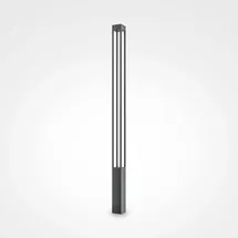 Maytoni Elbe Außenpoller Metall 200 cm 25 W inkl. LED-Lampe grau