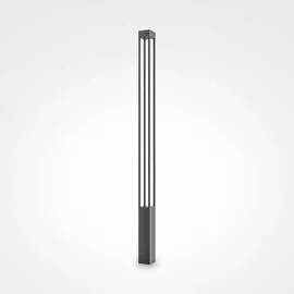 Maytoni Elbe Außenpoller Metall 200 cm 25 W inkl. LED-Lampe grau
