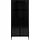 Actona Vitrine ACTONA GROUP "New York", schwarz, B:80cm H:180cm T:40cm, Metall, Schränke, Vitrine, schwarzes Metall, mit Glastüren und 4 Fächern, Höhe 180cm
