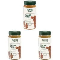 Fuchs Gewürze - Kalbs Fond, optimal, würzige Basis für Suppen und Saucen, Ohne Geschmacksverstärker, Farbstoffe oder Palmfett, Gluten- und laktosefrei, 400 ml im wiederverschließbaren Glas