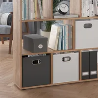 Vicco Raumteiler Pilar 131,6 x 29 x 143 cm Braun