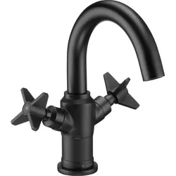 Waschtischarmatur DEANTE "»Temisto«, Waschbeckenarmatur, Nero-Beschichtung", schwarz, B:5cm H:21,4cm T:17cm, Messing, Armaturen, Retro-Design in "Must Have" und "Top Design" Award ausgezeichnet