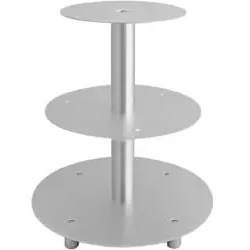 SCHNEIDER Etagen-Tortenständer, Aluminium 146003 , 3-Etagen, silber