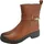 CAPRICE Damen Stiefeletten aus Leder mit Blockabsatz, Braun (Cognac Comb), 42 EU