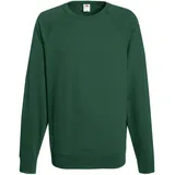 Fruit of the Loom - Lightweight Herren Raglan Sweatshirt - Bottle Green / S