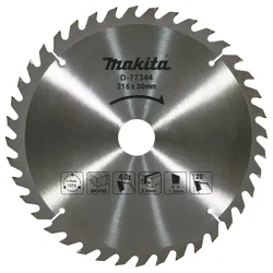 Makita Kreissägeblatt TCT 216x30x40Z 2,2 mm Schnittstärke - TCT - Holz - D-77344
