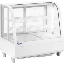 Kühlvitrine - 100 L - Royal Catering - 3 Ebenen - weiß RCCC-100-WT