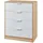 [en.casa] Kommode Varkaus 90 x 70 x 40 cm Eichenoptik / Weiß