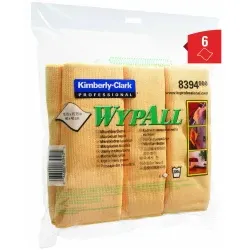WYPALL* Mikrofaser-Allzwecktücher 8394 , 1 Packung= 6 Tücher, gelb