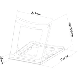 NeoMounts Notebook-Stand 10-15", schwarz (NSLS075BLACK)