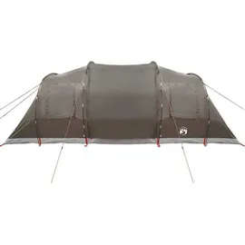 vidaXL Tunnelzelt 6 Personen Braun