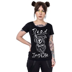 Cupcake Cult T-Shirt Dead Inside Reaper schwarz XXL