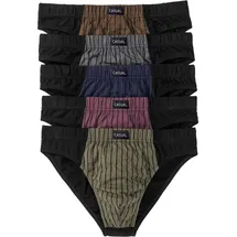 bonprix Trunk gestreift Blau / Mehrfarbig 6 5er Pack