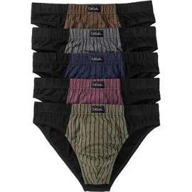 bonprix Trunk gestreift Blau / Mehrfarbig 6 5er Pack