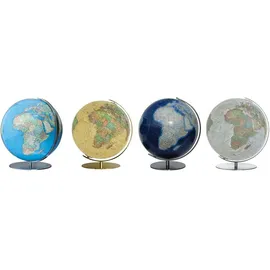 Columbus Tischglobus Regent, Ø 40 cm Duorama Acrylglas Edelstahl