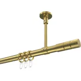 Interdeco Gardinenstange, Messing, Metall, 520 cm Wohntextilien, Gardinen Ø Vorhänge, Gardinen-Stangen