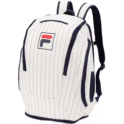 Fila Tennis-Rucksack Heritage (Haupt-, Schläger- und Schuhfach) weiss/navyblau