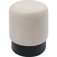 Kare DESIGN Hocker Cherry 86857 Stoff Beige Creme