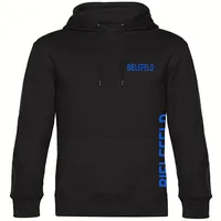 Multifanshop Kapuzen Sweatshirt - Bielefeld - Brust & Seite