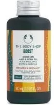Body Shop, Bodylotion, The Body Shop - Hair and body oil Boost Mandarin & Bergamot ( Shine On Hair & Body Oil) 100 ml