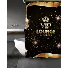 Sanilo Duschvorhang VIP-Lounge 180 x 200 cm schwarz