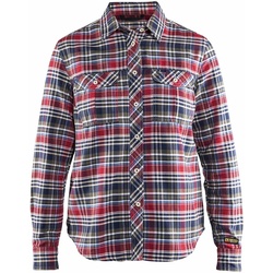 Blakläder Damen Flanell Hemd 3209 1137 in zwei Farben - marineblau/rot - S
