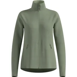 Odlo Damen Grid Fleece Jacke (Größe L, oliv)