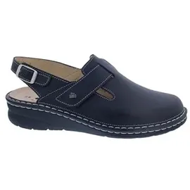 Finn Comfort Aveiro Clog, Nappaseda-Leder, schwarz, Klettverschluss und Fersenriemen, antistatisch 2592-014099 Schwarz Gr. 42 - 42 EU