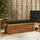 vidaXL Gartenlounge Hocker Bank massivholz schwarz