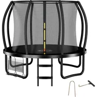 Zelsius Trampolin Schwarz Ø 305 Cm Für Den Outdoor-bereich, Trampolin Outdoor Für Maximal 150 Kg