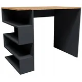 OEM Cr3-stern T-12 Schreibtisch 90 Cm Graphit-wotan Mit Regalen Für Ein Jugendzimmer
