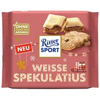 Ritter Sport Weisse Spekulatius - Weisse Schokolade - Weihnachten - 100 Gramm