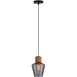 Paulmann Edla 1-flg. E27 20W 30 cm rund Schwarz/Kork