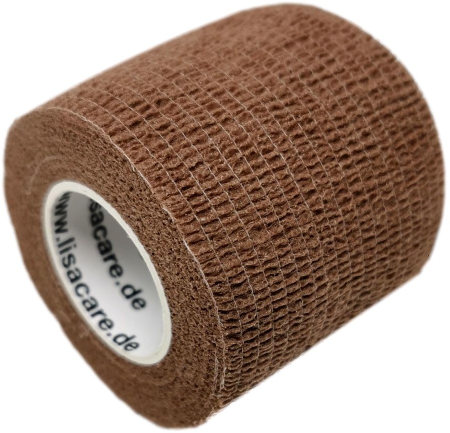 LisaCare Kohäsive Bandage 5cm - Braun Bandage(s) 2 St braun Unisex