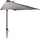 QFPLUS Sonnenschirm 320 x 250 cm hellgrau halbrund