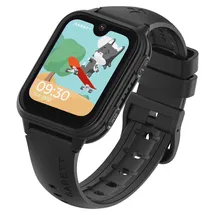 Garett Vibe 4G BT One Size Kunststoffgehäuse Schwarz Silikonarmband Schwarz One Size