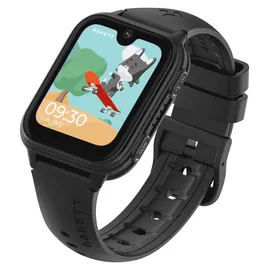 Garett Vibe 4G BT One Size Kunststoffgehäuse Schwarz Silikonarmband Schwarz One Size