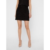 Vero Moda Damen Rock VMDONNADINA FAUXSUEDE SHORT SKIRT«, Gr. S, black, , 60259833-S